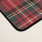 RED TARTAN â Royal Stewart inspired | Collection : Plaid âs not dead â Classic Punk Prints Desk Mat Gallery Image 4