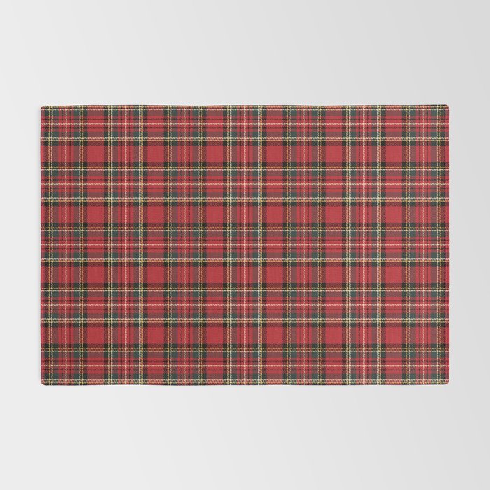 RED TARTAN â Royal Stewart inspired | Collection : Plaid âs not dead â Classic Punk Prints Rug Gallery Image 2