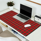 RED TARTAN â Royal Stewart inspired | Collection : Plaid âs not dead â Classic Punk Prints Desk Mat Gallery Image 2