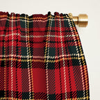 RED TARTAN â Royal Stewart inspired | Collection : Plaid âs not dead â Classic Punk Prints Window Curtain Gallery Image 2