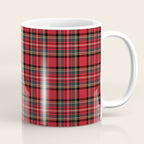 RED TARTAN â Royal Stewart inspired | Collection : Plaid âs not dead â Classic Punk Prints Coffee Mug Gallery Image 1