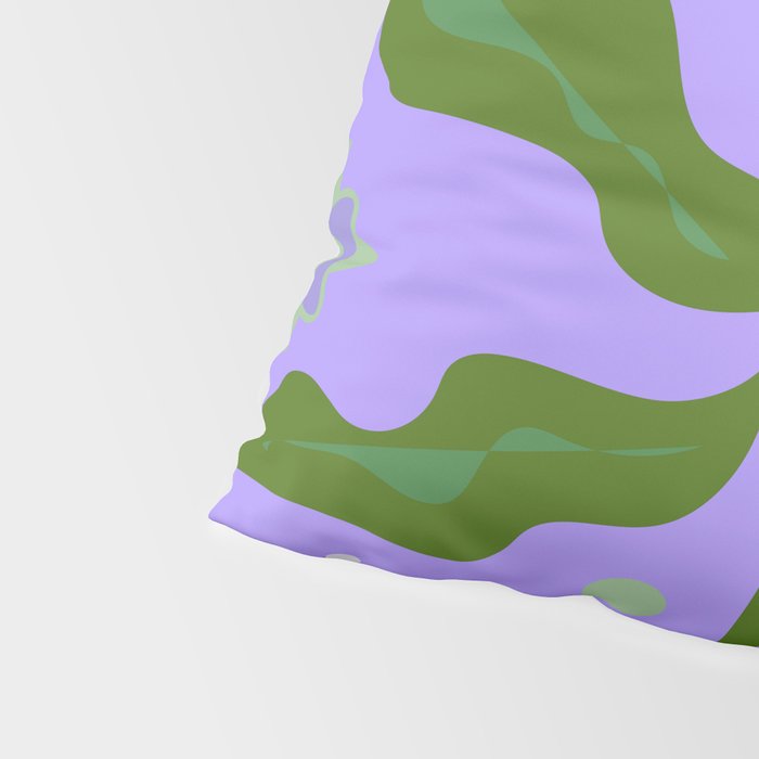 Violet Green Spring Flowers Pillow Sham Gallery Image 4
