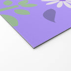 Violet Green Spring Flowers Welcome Mat Gallery Image 2
