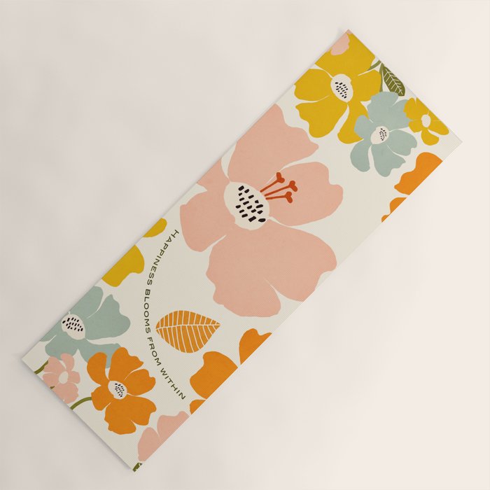 Happiness blooms Yoga Mat Gallery Image 1