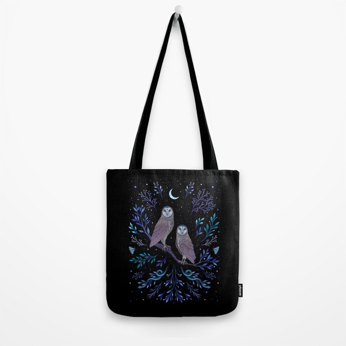 Owls in the Moonlight Tote Bag Gallery Image 2