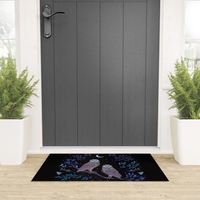 Owls in the Moonlight Welcome Mat Gallery Image 3