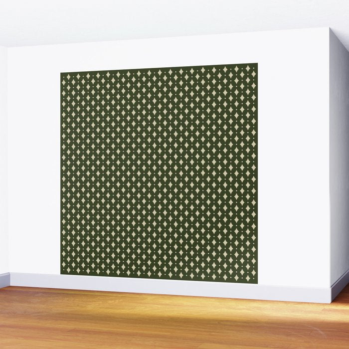 Vintage Stars XI Forest Green Wall Mural Gallery Image 2