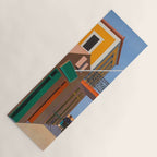 Greece Midcentury Modern Vintage Travel Poster Minimal Style Yoga Mat Gallery Image 1