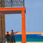 Greece Midcentury Modern Vintage Travel Poster Minimal Style Coffee Mug Gallery Image 2