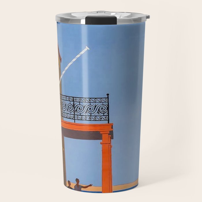 Greece Midcentury Modern Vintage Travel Poster Minimal Style Travel Mug Gallery Image 1