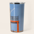 Greece Midcentury Modern Vintage Travel Poster Minimal Style Travel Mug Gallery Image 1
