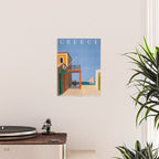 Greece Midcentury Modern Vintage Travel Poster Minimal Style Poster Gallery Image 2