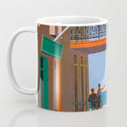 Greece Midcentury Modern Vintage Travel Poster Minimal Style Coffee Mug Gallery Image 3
