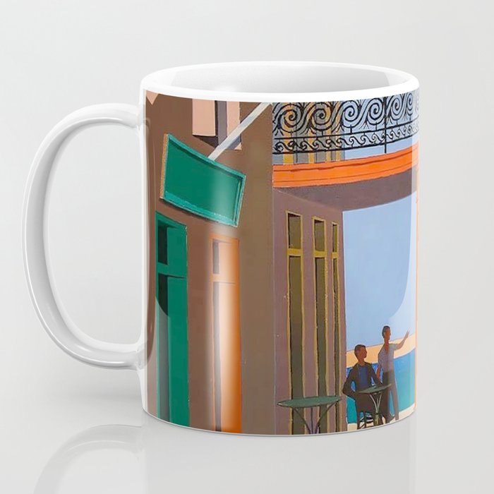 Greece Midcentury Modern Vintage Travel Poster Minimal Style Coffee Mug Gallery Image 3