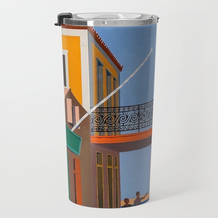 Greece Midcentury Modern Vintage Travel Poster Minimal Style Travel Mug Gallery Image 3