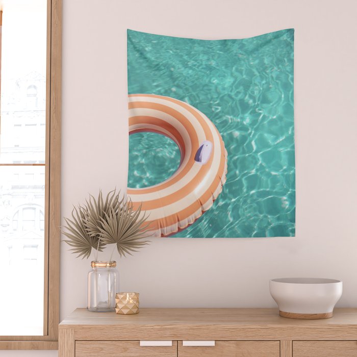 Meet me in the pool  Wall Tapestry Gallery Image 2
