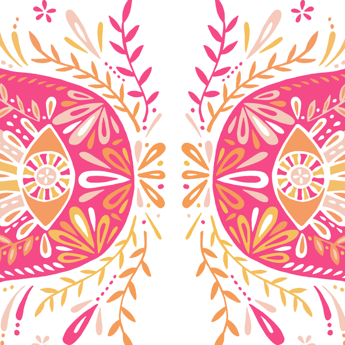 Hamsa Hand â Pink & Peach Palette Coffee Mug Gallery Image 2