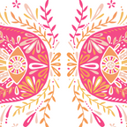 Hamsa Hand â Pink & Peach Palette Coffee Mug Gallery Image 2