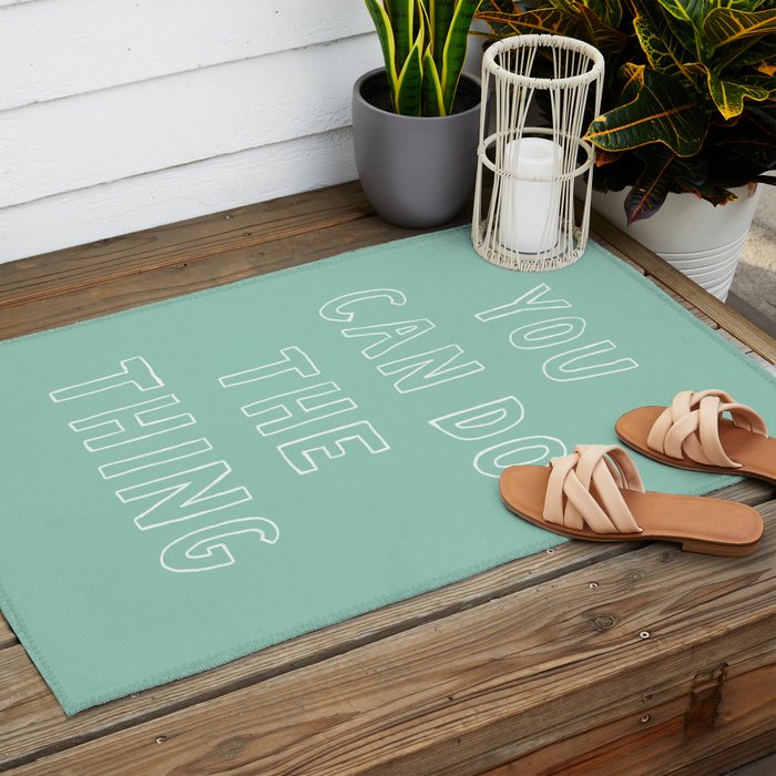 You Can Do The Thing Outdoor Rug Gallery Image 2