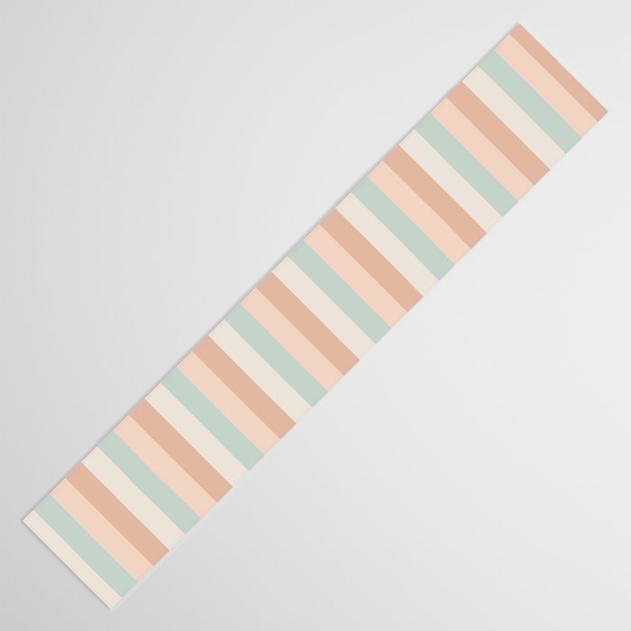 Mixed Stripes Pattern VI Soft Pastel Table Runner Gallery Image 3