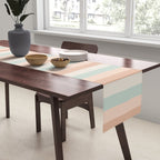 Mixed Stripes Pattern VI Soft Pastel Table Runner Gallery Image 2