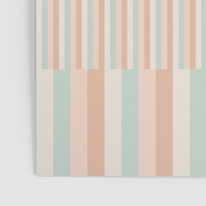 Mixed Stripes Pattern VI Soft Pastel Poster Gallery Image 3