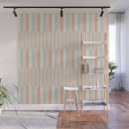Mixed Stripes Pattern VI Soft Pastel Wall Mural Gallery Image 1