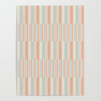 Mixed Stripes Pattern VI Soft Pastel Poster Gallery Image 4