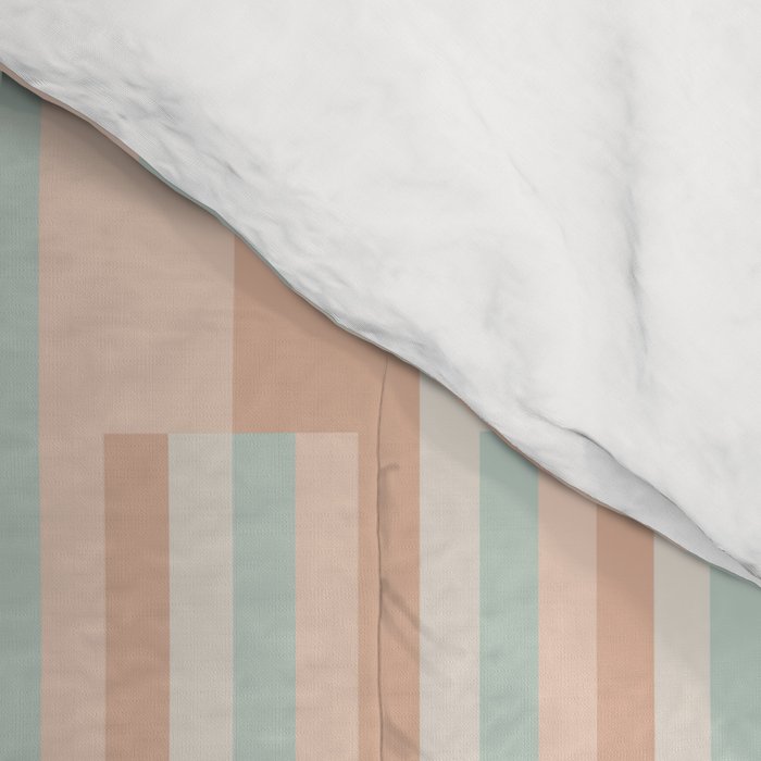 Mixed Stripes Pattern VI Soft Pastel Comforter Gallery Image 4