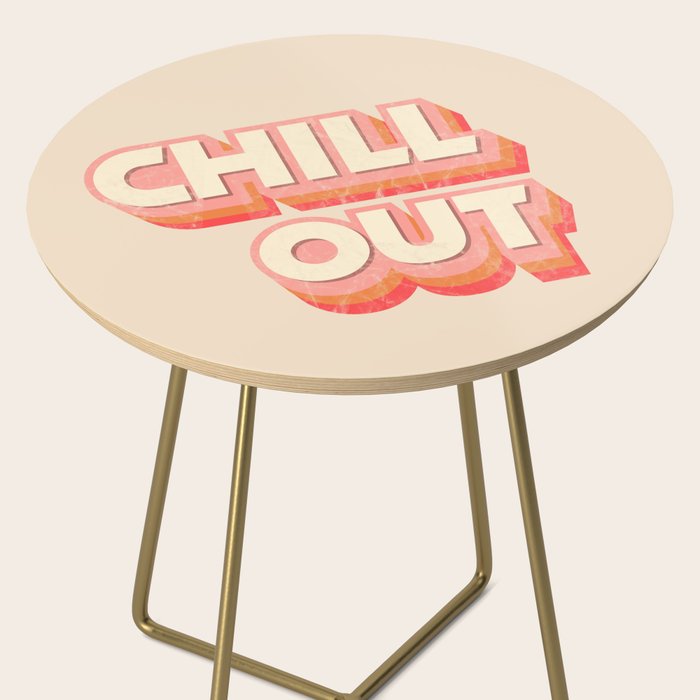 CHILL OUT TYPOGRAPHY Side Table Gallery Image 2