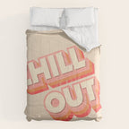 CHILL OUT TYPOGRAPHY Comforter Gallery Image 6