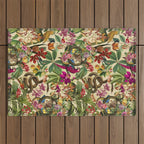 Snake Princess Tropical Jungle Vibes Multicolor  Outdoor Rug Gallery Image 1