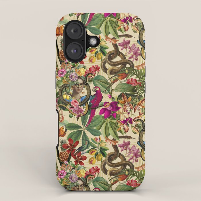 Snake Princess Tropical Jungle Vibes Multicolor  iPhone Case Gallery Image 1