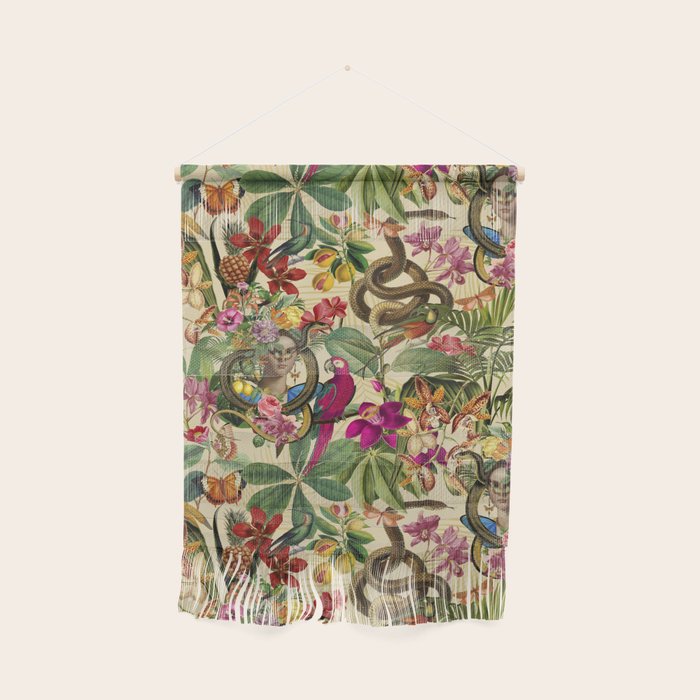 Snake Princess Tropical Jungle Vibes Multicolor  Wall Hanging Gallery Image 1