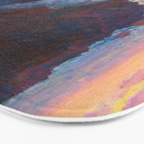Claude Monet Impressionist Landscape Oil Painting Sunset At Sea Cliffs Ocean Cliff Landscape Bath Mat Gallery Image 3