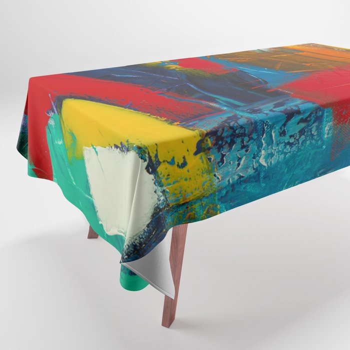 Mid Century Abstract Art Tablecloth Gallery Image 1