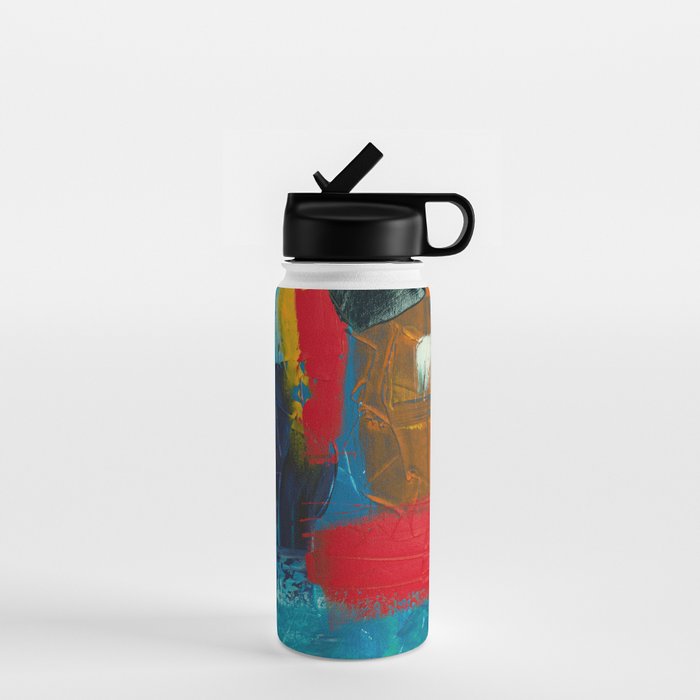 Mid Century Abstract Art Water Bottle Gallery Image 1