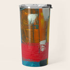 Mid Century Abstract Art Travel Mug Gallery Image 2