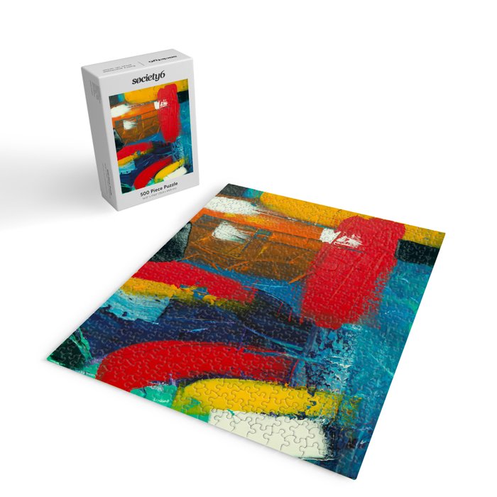 Mid Century Abstract Art Jigsaw Puzzle Gallery Image 2
