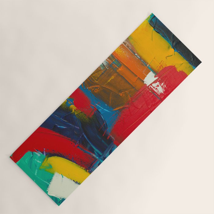 Mid Century Abstract Art Yoga Mat Gallery Image 1