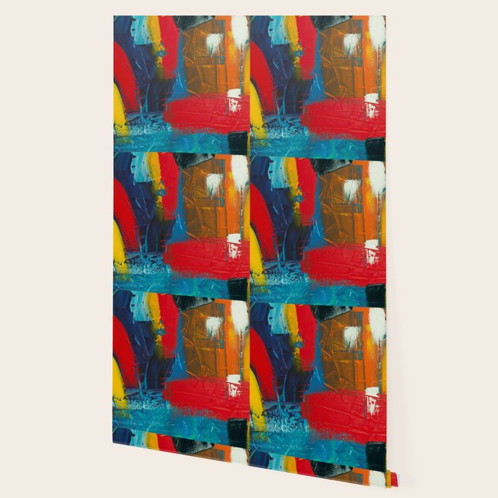 Mid Century Abstract Art Wallpaper Gallery Image 2