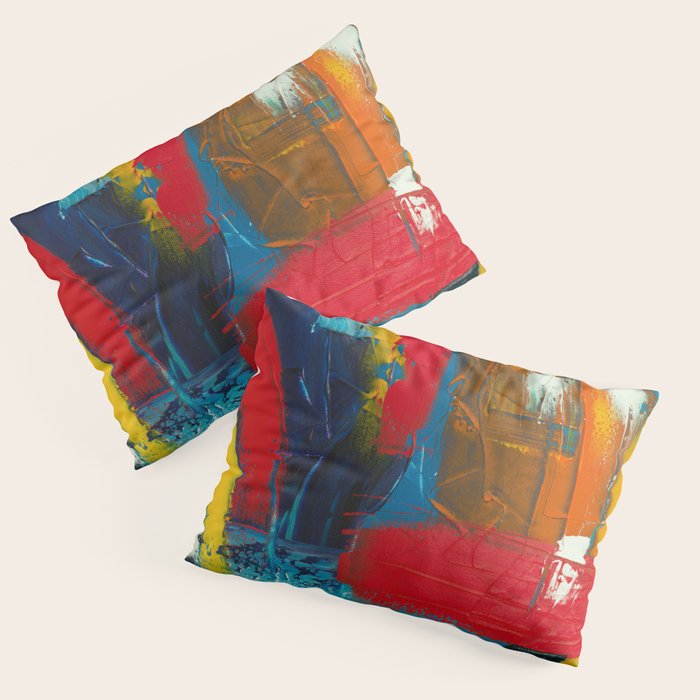 Mid Century Abstract Art Pillow Sham Gallery Image 3