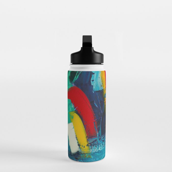 Mid Century Abstract Art Water Bottle Gallery Image 3