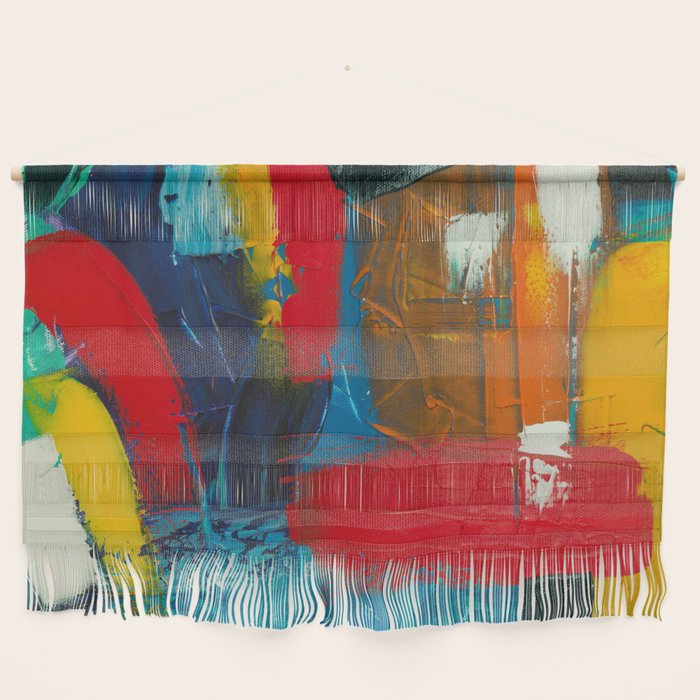 Mid Century Abstract Art Wall Hanging Gallery Image 1