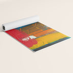 Mid Century Abstract Art Yoga Mat Gallery Image 2