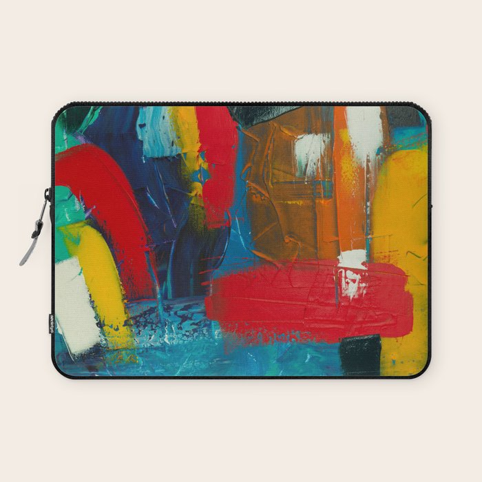 Mid Century Abstract Art Laptop Sleeve Gallery Image 1