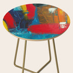 Mid Century Abstract Art Side Table Gallery Image 2