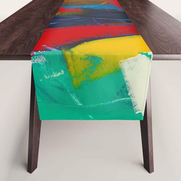 Mid Century Abstract Art Table Runner Gallery Image 1