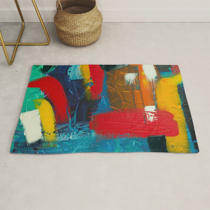 Mid Century Abstract Art Rug Gallery Image 1