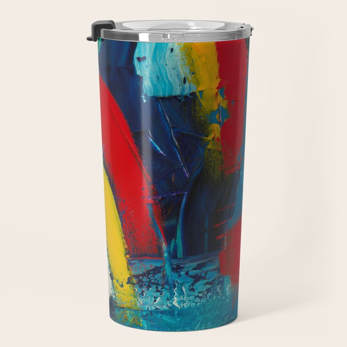 Mid Century Abstract Art Travel Mug Gallery Image 3